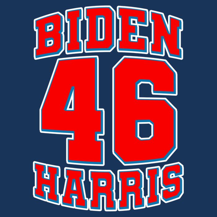 Sporty Jersey Style Biden Harris 46 2020 Election Button