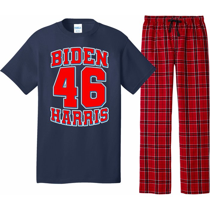 Sporty Jersey Style Biden Harris 46 2020 Election Pajama Set