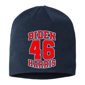 Sporty Jersey Style Biden Harris 46 2020 Election Sustainable Beanie