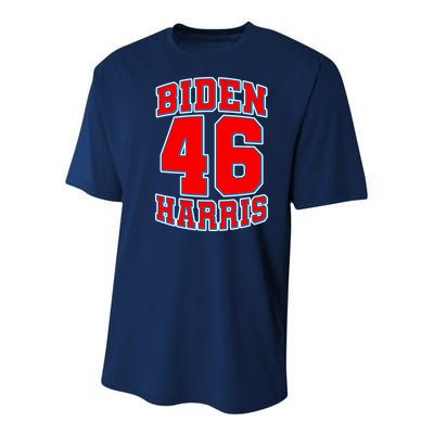 Sporty Jersey Style Biden Harris 46 2020 Election Youth Performance Sprint T-Shirt