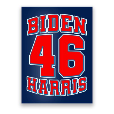 Sporty Jersey Style Biden Harris 46 2020 Election Poster