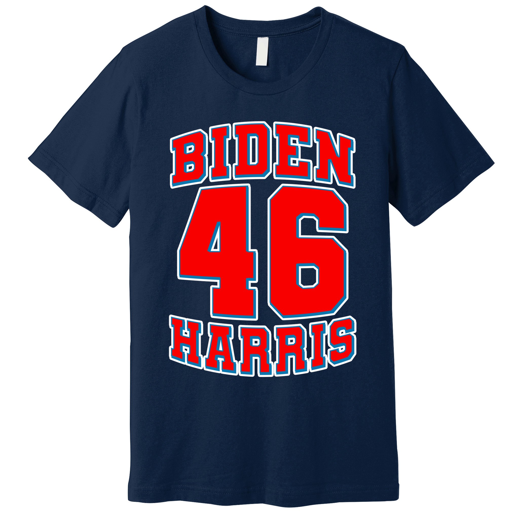 Sporty Jersey Style Biden Harris 46 2020 Election Premium T-Shirt