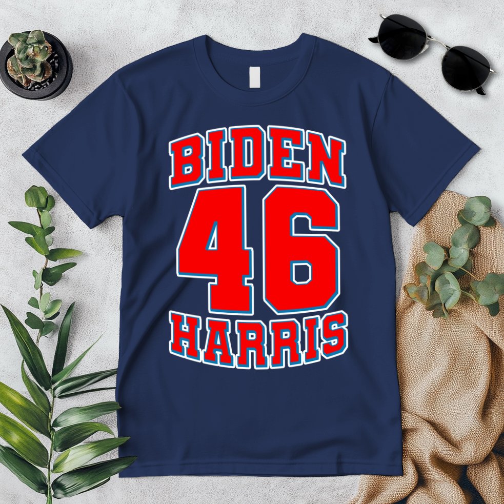 Sporty Jersey Style Biden Harris 46 2020 Election Premium T-Shirt