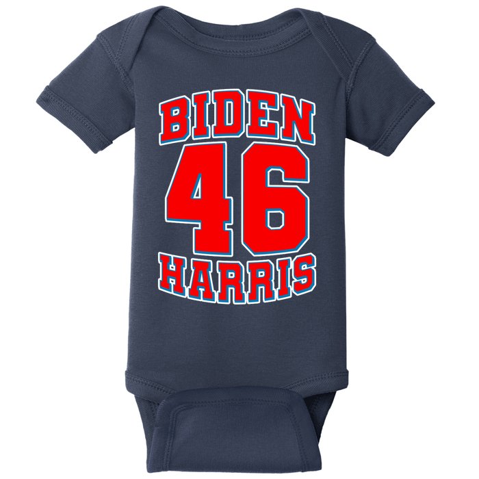 Sporty Jersey Style Biden Harris 46 2020 Election Baby Bodysuit