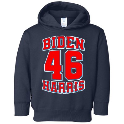 Sporty Jersey Style Biden Harris 46 2020 Election Toddler Hoodie