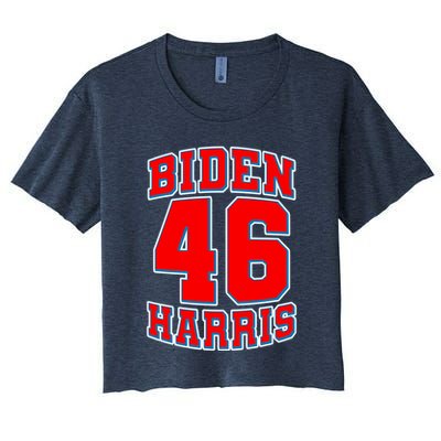 Sporty Jersey Style Biden Harris 46 2020 Election Crop Top