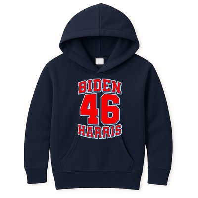 Sporty Jersey Style Biden Harris 46 2020 Election Kids Hoodie