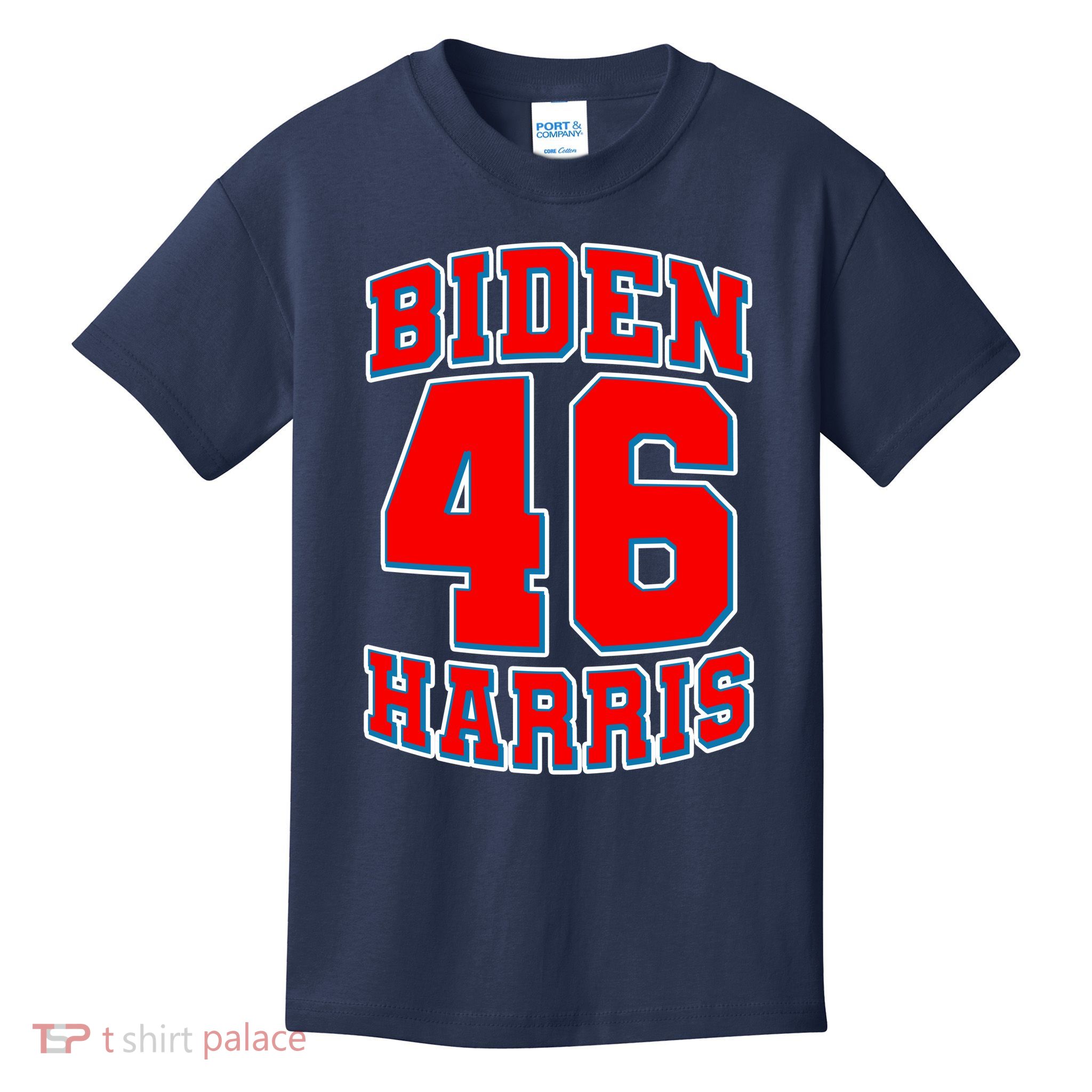 Sporty Jersey Style Biden Harris 46 2020 Election Kids T-Shirt