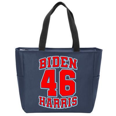 Sporty Jersey Style Biden Harris 46 2020 Election Zip Tote Bag