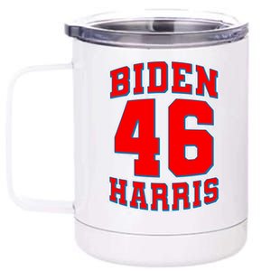 Sporty Jersey Style Biden Harris 46 2020 Election 12 oz Stainless Steel Tumbler Cup