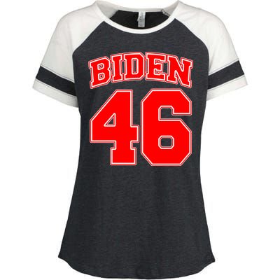 Sporty Joe Biden for 46th President Enza Ladies Jersey Colorblock Tee