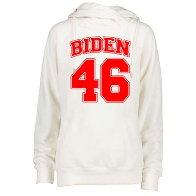 Sporty Joe Biden for 46th President Womens Funnel Neck Pullover Hood