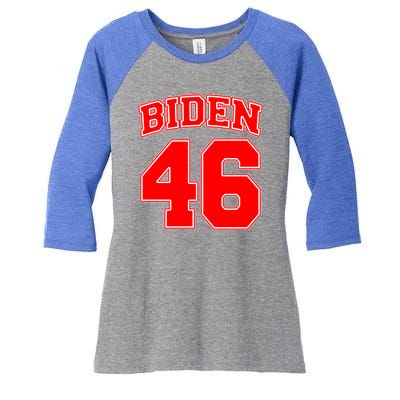 Sporty Joe Biden for 46th President Women's Tri-Blend 3/4-Sleeve Raglan Shirt