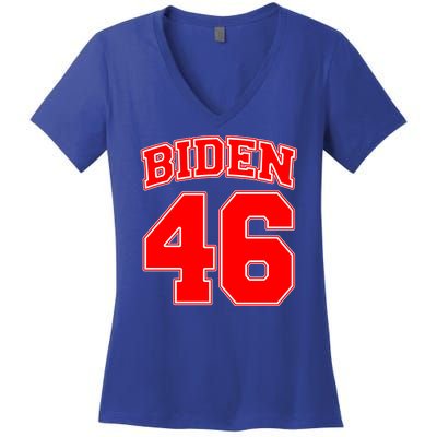 Sporty Joe Biden for 46th President Women's V-Neck T-Shirt