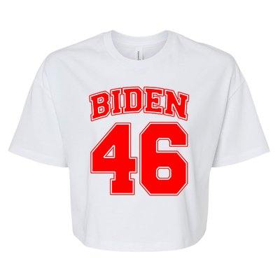 Sporty Joe Biden for 46th President Bella+Canvas Jersey Crop Tee