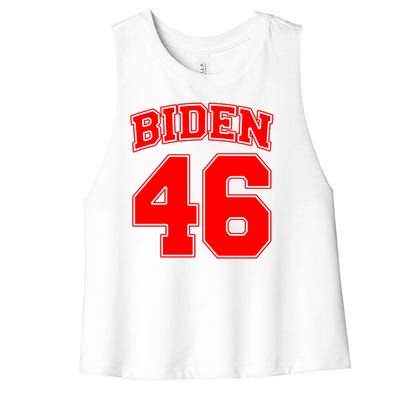 Sporty Joe Biden for 46th President Women's Racerback Cropped Tank