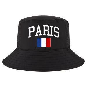 Sporty Paris France Flag Logo Sports Fan Cool Comfort Performance Bucket Hat