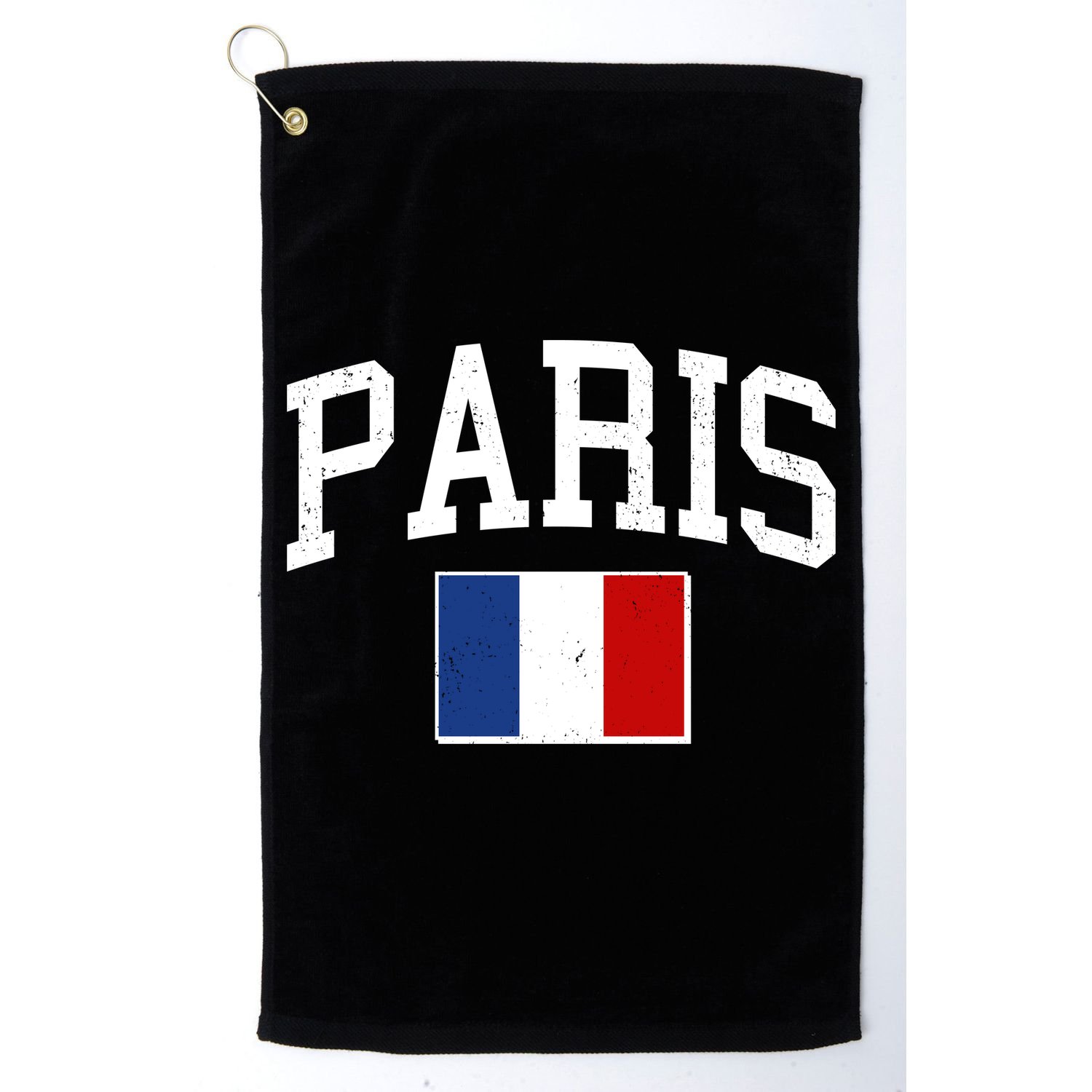 Sporty Paris France Flag Logo Sports Fan Golf Towel