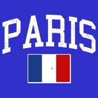 Sporty Paris France Flag Logo Sports Fan Tall T-Shirt