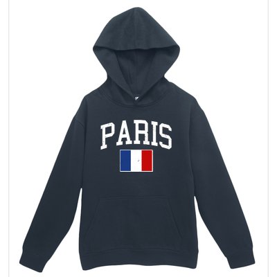 Sporty Paris France Flag Logo Sports Fan Urban Pullover Hoodie