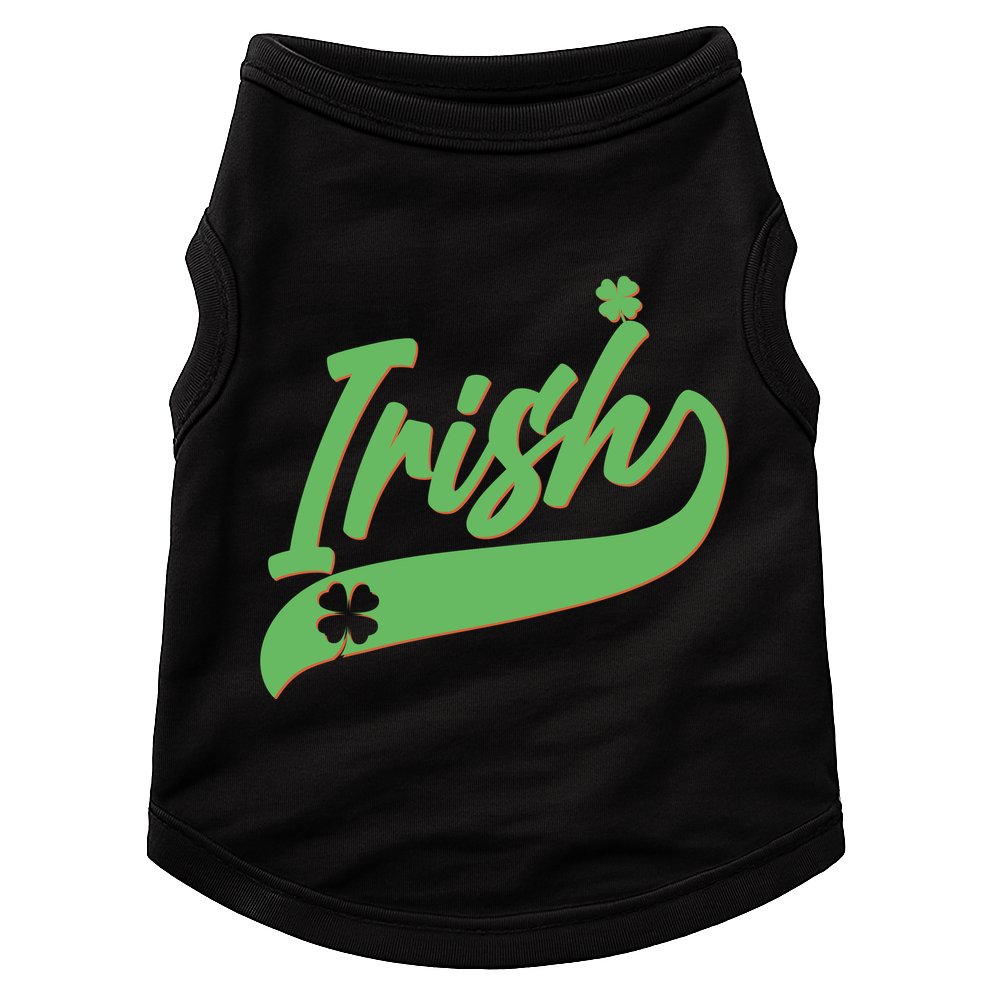 Sporty St. Patrick's Day Irish Logo Doggie Tank