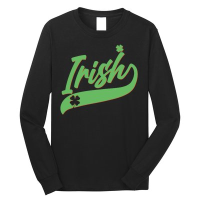 Sporty St. Patrick's Day Irish Logo Long Sleeve Shirt