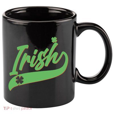 Sporty St. Patrick's Day Irish Logo 11oz C Handle Ceramic Mug
