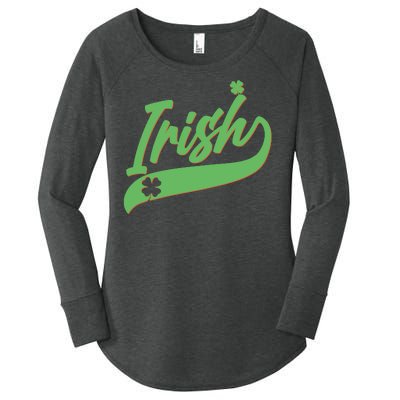 Sporty St. Patrick's Day Irish Logo Women's Perfect Tri Tunic Long Sleeve Shirt