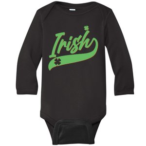 Sporty St. Patrick's Day Irish Logo Baby Long Sleeve Bodysuit