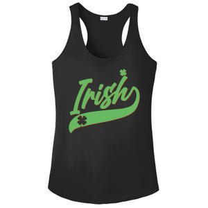 Sporty St. Patrick's Day Irish Logo Ladies PosiCharge Competitor Racerback Tank