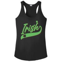 Sporty St. Patrick's Day Irish Logo Ladies PosiCharge Competitor Racerback Tank