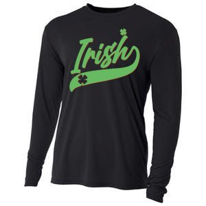 Sporty St. Patrick's Day Irish Logo Cooling Performance Long Sleeve Crew