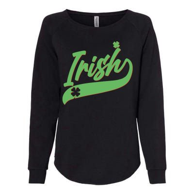 Sporty St. Patrick's Day Irish Logo Womens California Wash Sweatshirt