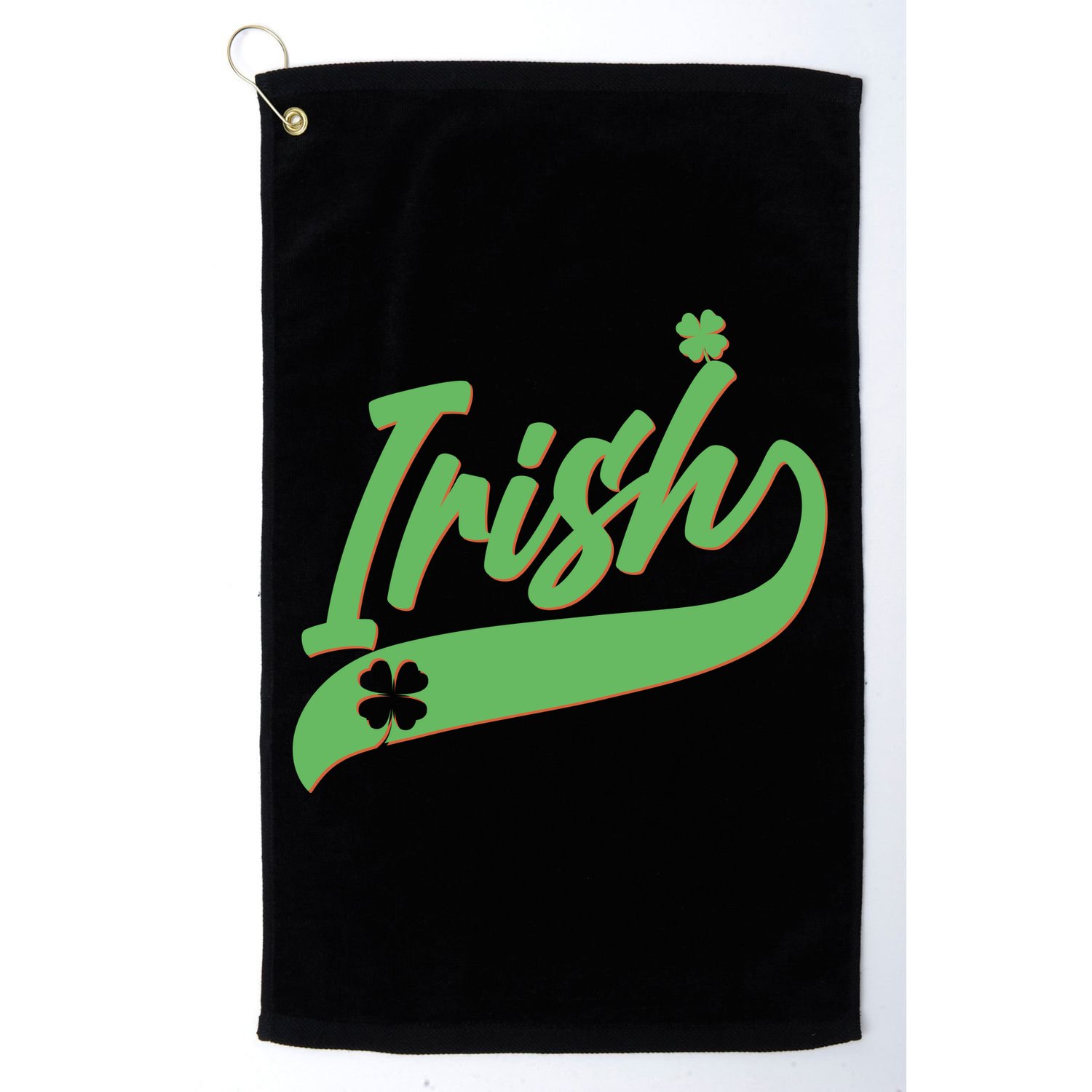 Sporty St. Patrick's Day Irish Logo Golf Towel