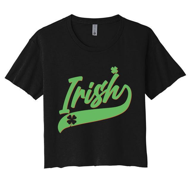 Sporty St. Patrick's Day Irish Logo Crop Top