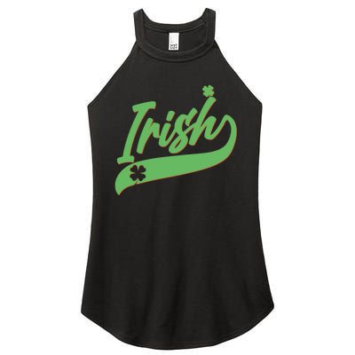 Sporty St. Patrick's Day Irish Logo Women's Perfect Tri Rocker Tank