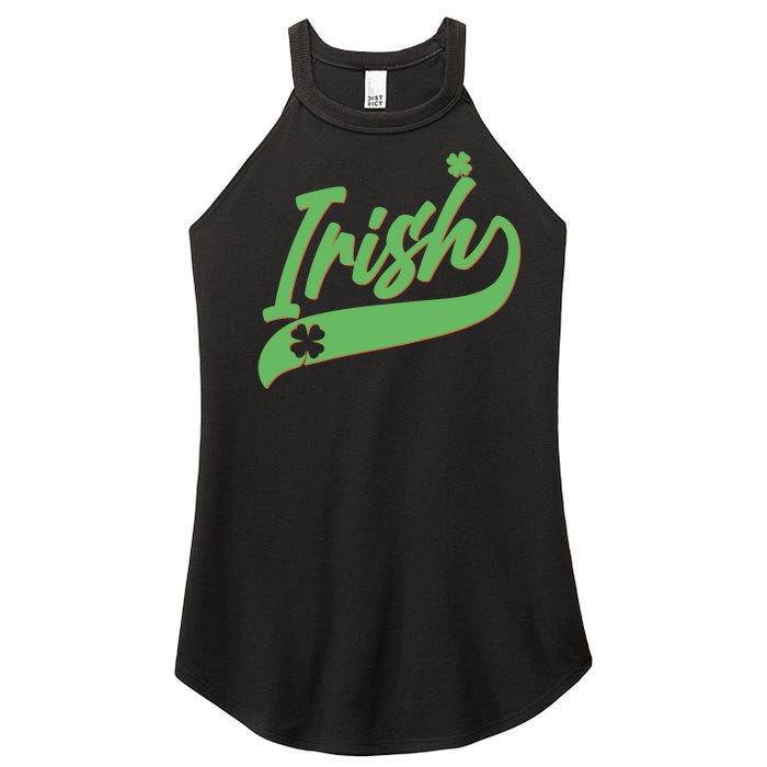 Sporty St. Patrick's Day Irish Logo Women's Perfect Tri Rocker Tank