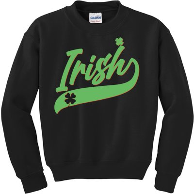 Sporty St. Patrick's Day Irish Logo Kids Sweatshirt