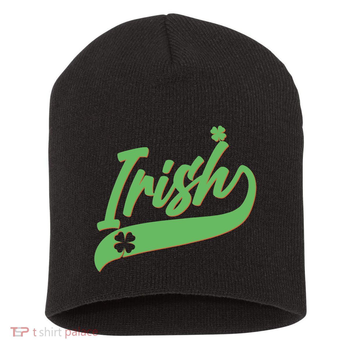 Sporty St. Patrick's Day Irish Logo Short Acrylic Beanie