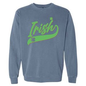 Sporty St. Patrick's Day Irish Logo Garment-Dyed Sweatshirt