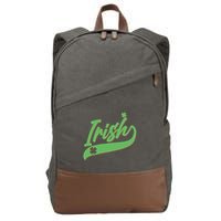 Sporty St. Patrick's Day Irish Logo Cotton Canvas Backpack