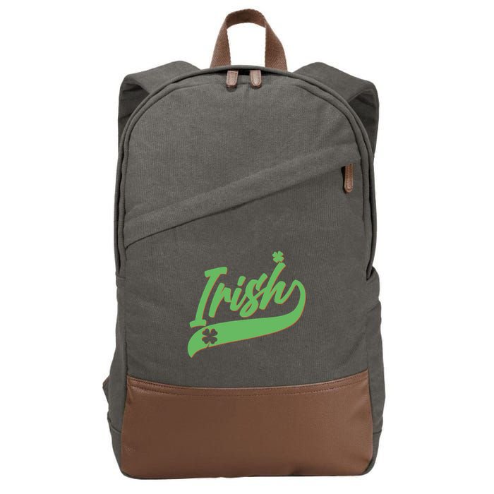 Sporty St. Patrick's Day Irish Logo Cotton Canvas Backpack