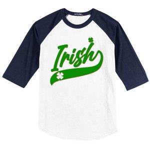 Sporty St. Patrick's Day Irish Logo Baseball Sleeve Shirt