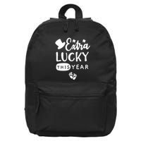 St Pattys Pregnancy Announcement St Patricks Day Pregnant Premium 16 in Basic Backpack