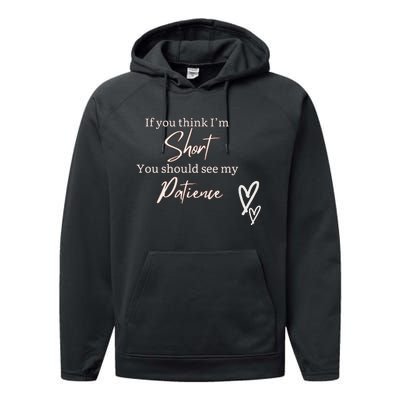 Short People Patience Performance Fleece Hoodie