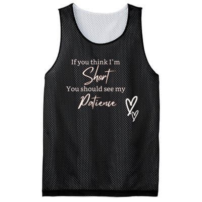 Short People Patience Mesh Reversible Basketball Jersey Tank