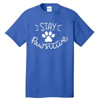 Stay Pawsitive (Positive) Gift Tall T-Shirt