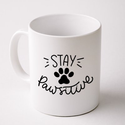 Stay Pawsitive (Positive) Gift Coffee Mug