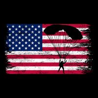 Sky Paraglider Paramotor Paragliding American Flag Skydiving Gift City Backpack