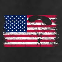 Sky Paraglider Paramotor Paragliding American Flag Skydiving Gift Golf Towel